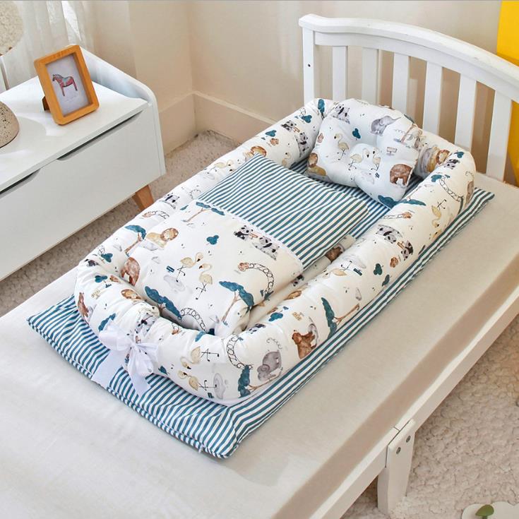 Z-Lit portable pliable anti-pression pour nouveau-né, matelas central type cocon (bionique) pour bébé – lit de voyage