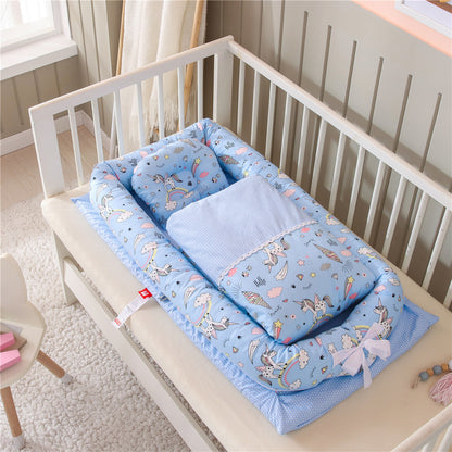 Z-Lit portable pliable anti-pression pour nouveau-né, matelas central type cocon (bionique) pour bébé – lit de voyage
