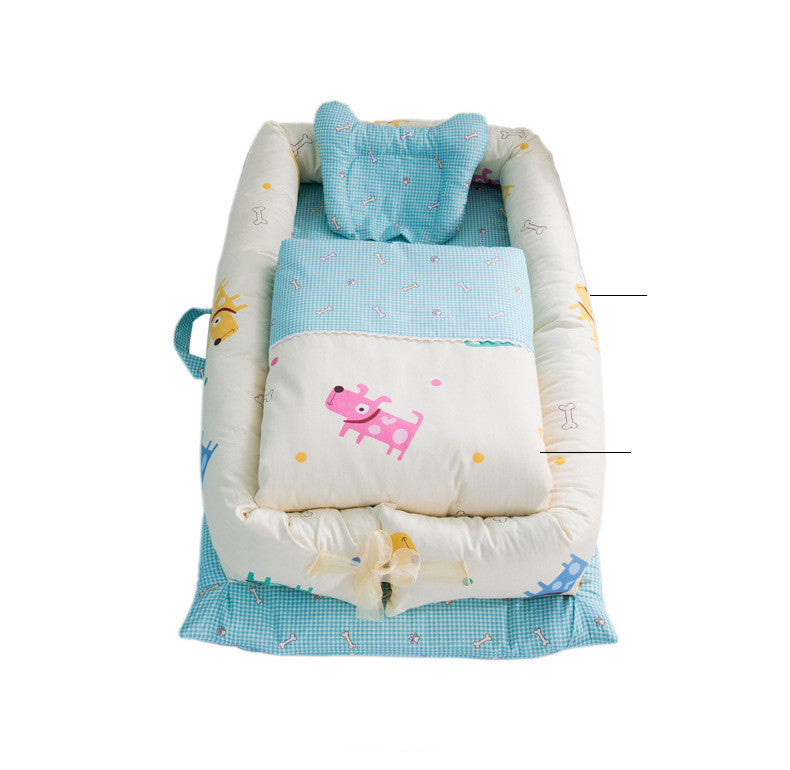 Z-Lit portable pliable anti-pression pour nouveau-né, matelas central type cocon (bionique) pour bébé – lit de voyage