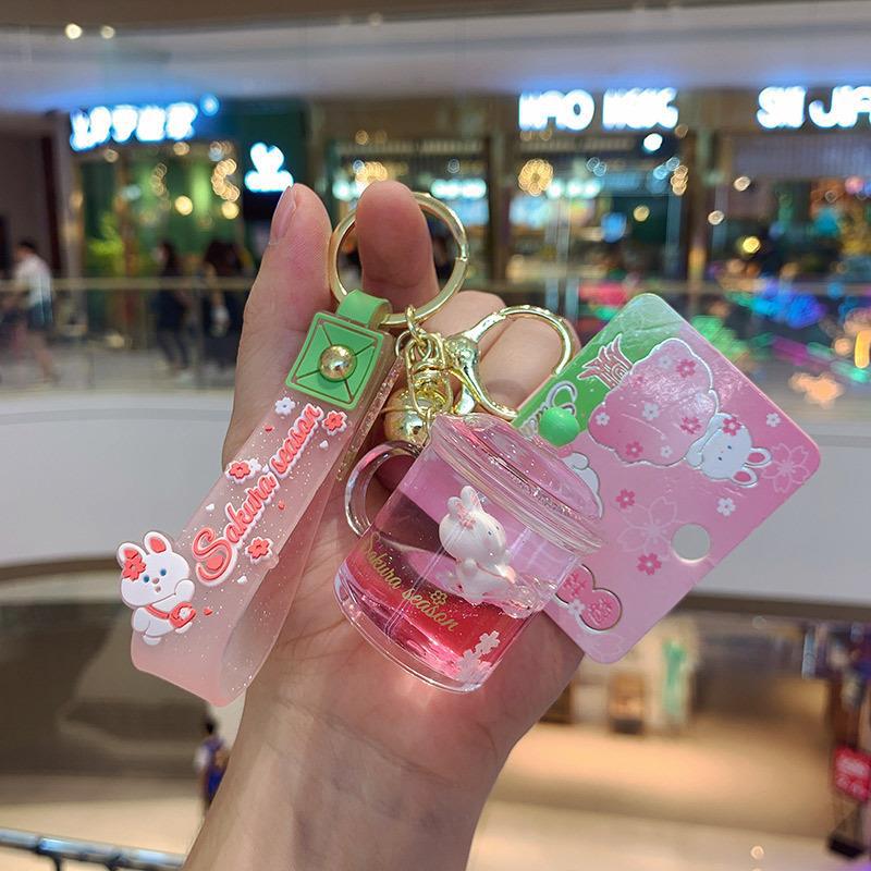 Porte-clés en acrylique simple et tendance – Accessoire mode