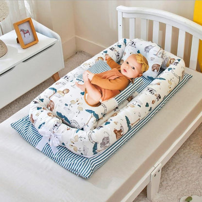 Z-Lit portable pliable anti-pression pour nouveau-né, matelas central type cocon (bionique) pour bébé – lit de voyage