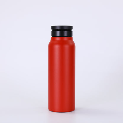 Insulated water bottle made of 304 stainless steel, double-walled vacuum insulation, with an integrated straw and an innovative magnetic system for attaching your phone. Perfect for sports, outdoor activities, and everyday use.