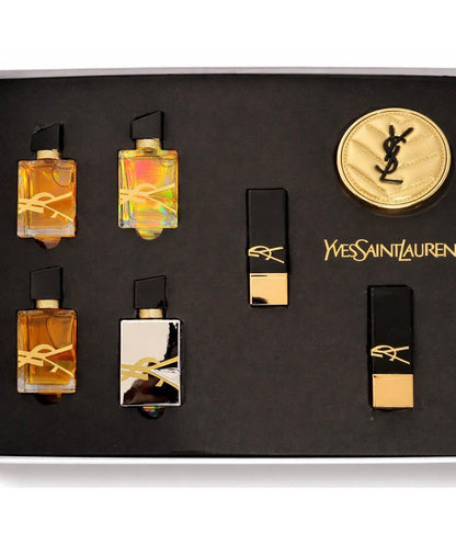 A001-Coffret Beauté & Parfum – Ensemble Parfum, Rouge à Lèvres et Cushion – Élégance Complète