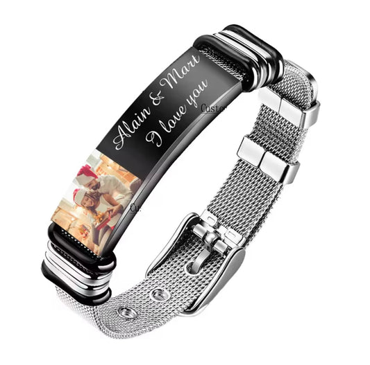 Personalized photo bracelet