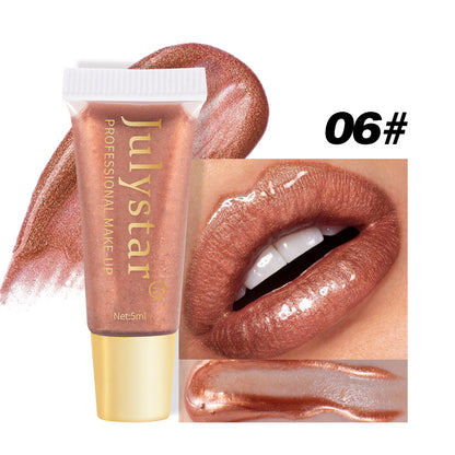 Nourishing Moisturizing Pearlescent Lip Gloss Long Lasting Waterproof