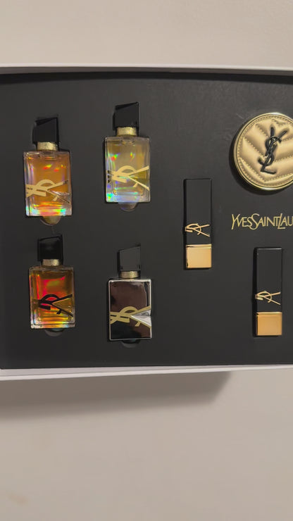 A001-Coffret Beauté & Parfum – Ensemble Parfum, Rouge à Lèvres et Cushion – Élégance Complète